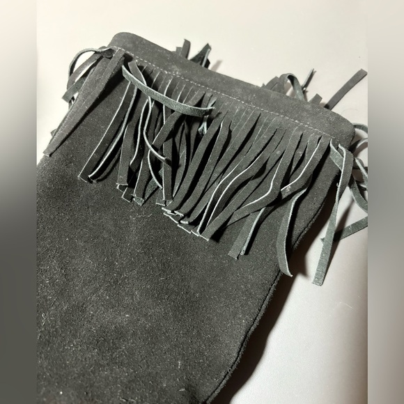 SKECHERS SKCH+3 Suede Fringed Hidden Wedge Boots - Picture 5 of 8